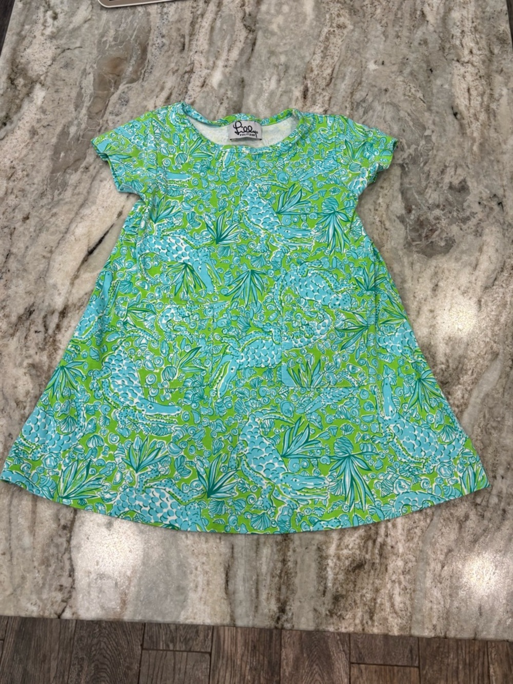 Lilly Pulitzer alligator print dress 4T